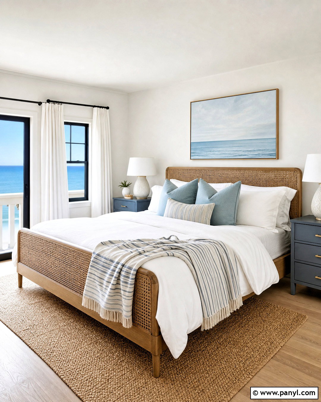 Behr Polar Bear White Coastal Bedroom - 20 behr polar bear white ideas
