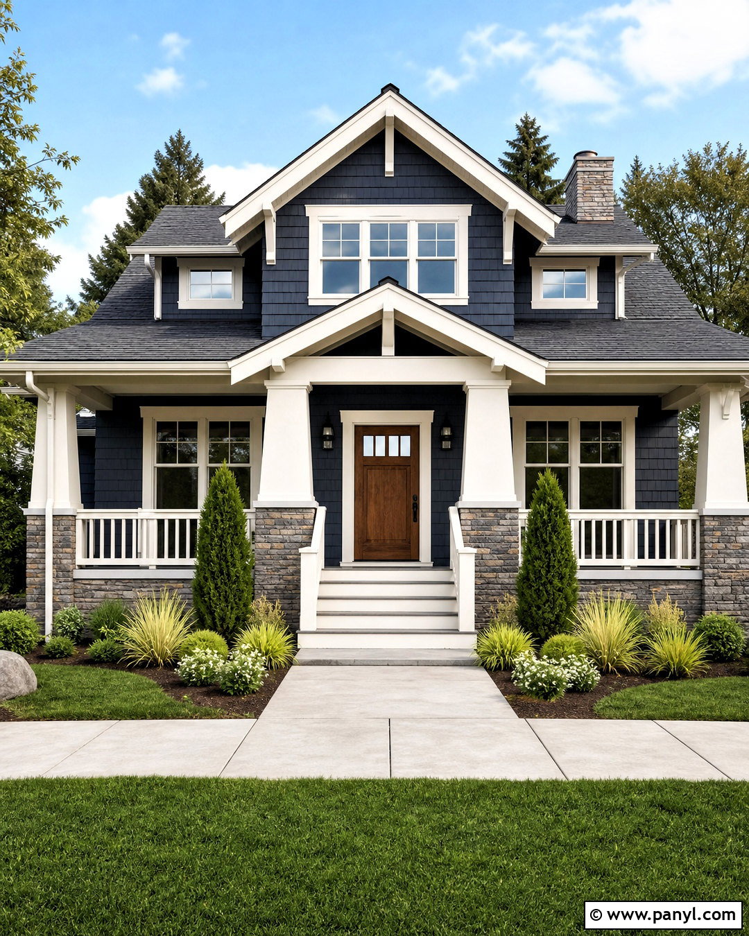 Behr Polar Bear White Craftsman Exterior - 20 behr polar bear white ideas