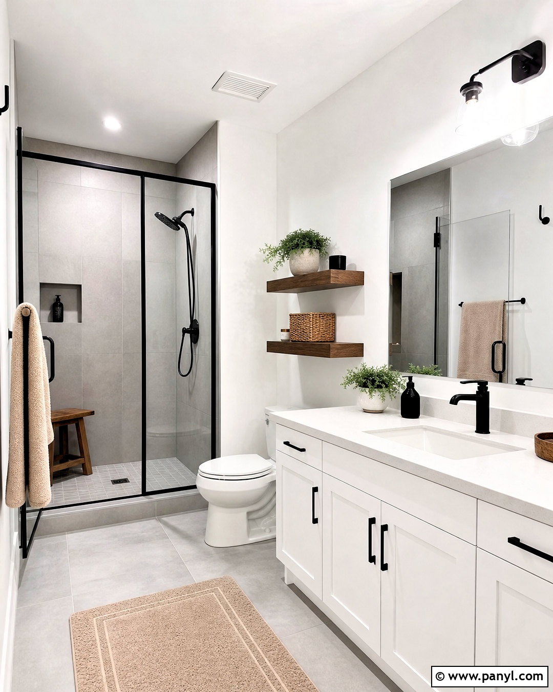 Behr Polar Bear White Modern Bathroom - 20 behr polar bear white ideas