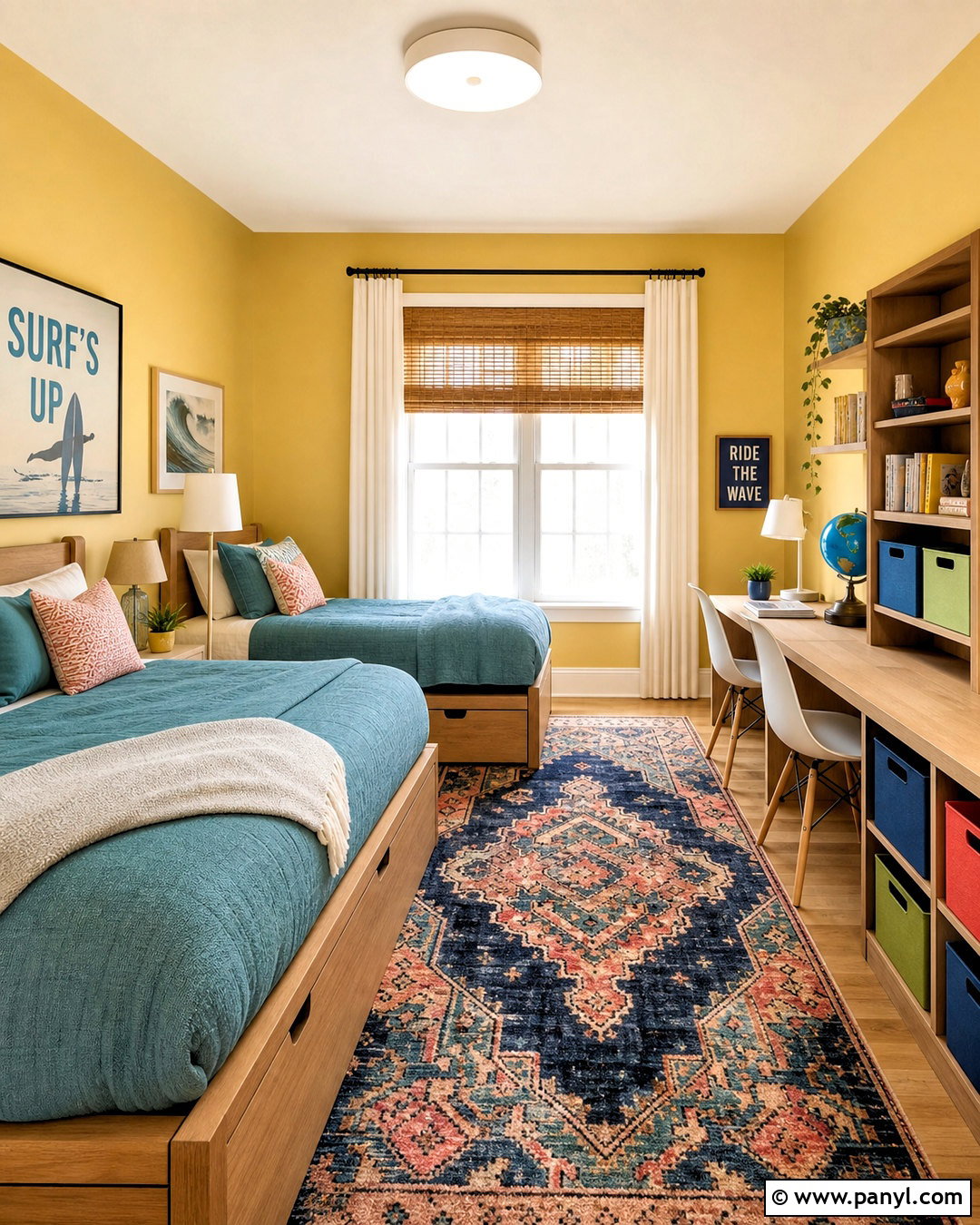Behr Surfboard Yellow Kids Room - 20 warm yellow paint colors