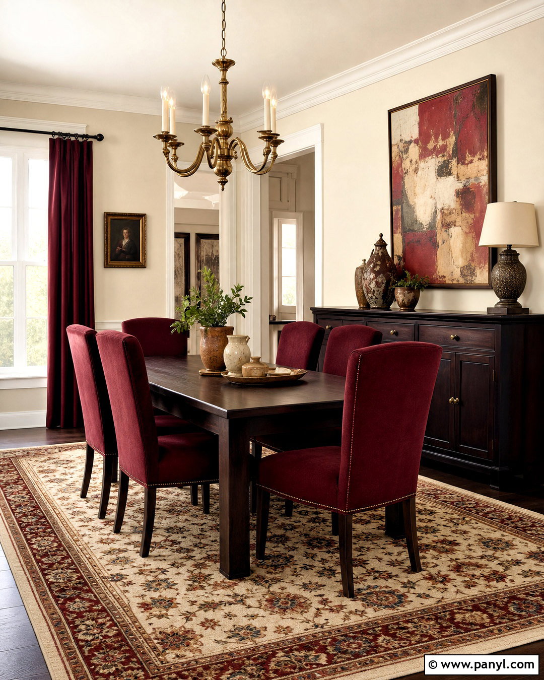 Behr Swiss Coffee And Burgundy Dining Room - 20 behr swiss coffee color palette ideas