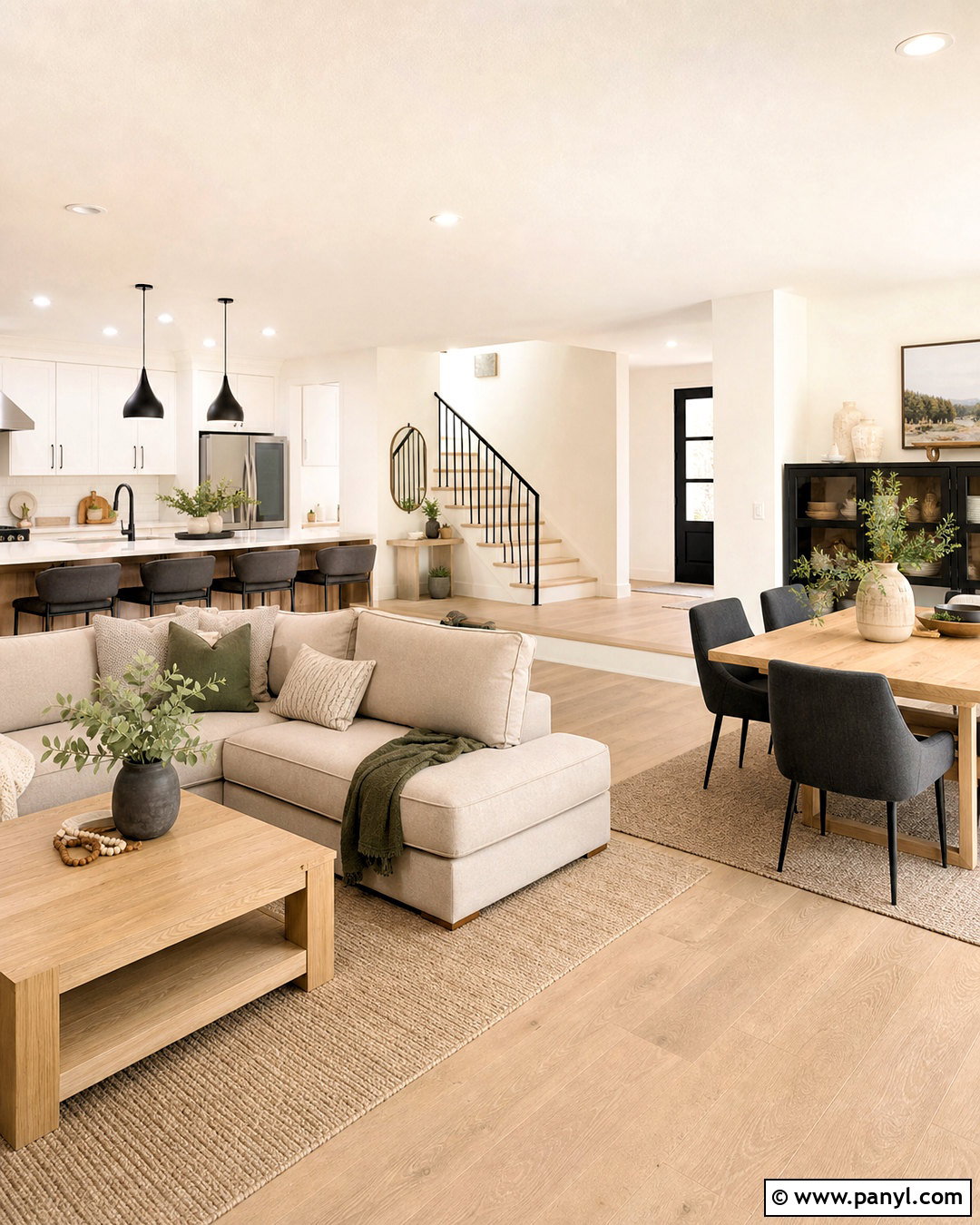 Behr Swiss Coffee And Greige Open Floor Plan - 20 behr swiss coffee color palette ideas
