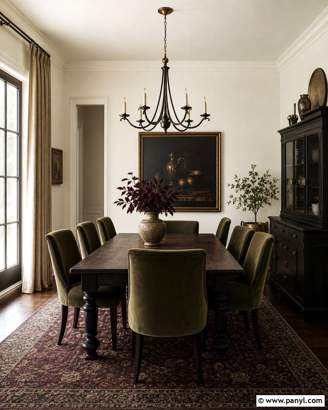Behr Swiss Coffee Dining Room With Moody Accents - 35 behr swiss coffee walls