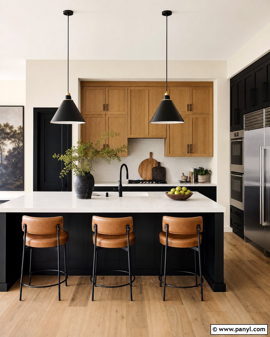 Behr Swiss Coffee Kitchen With Black Cabinets - 35 behr swiss coffee walls