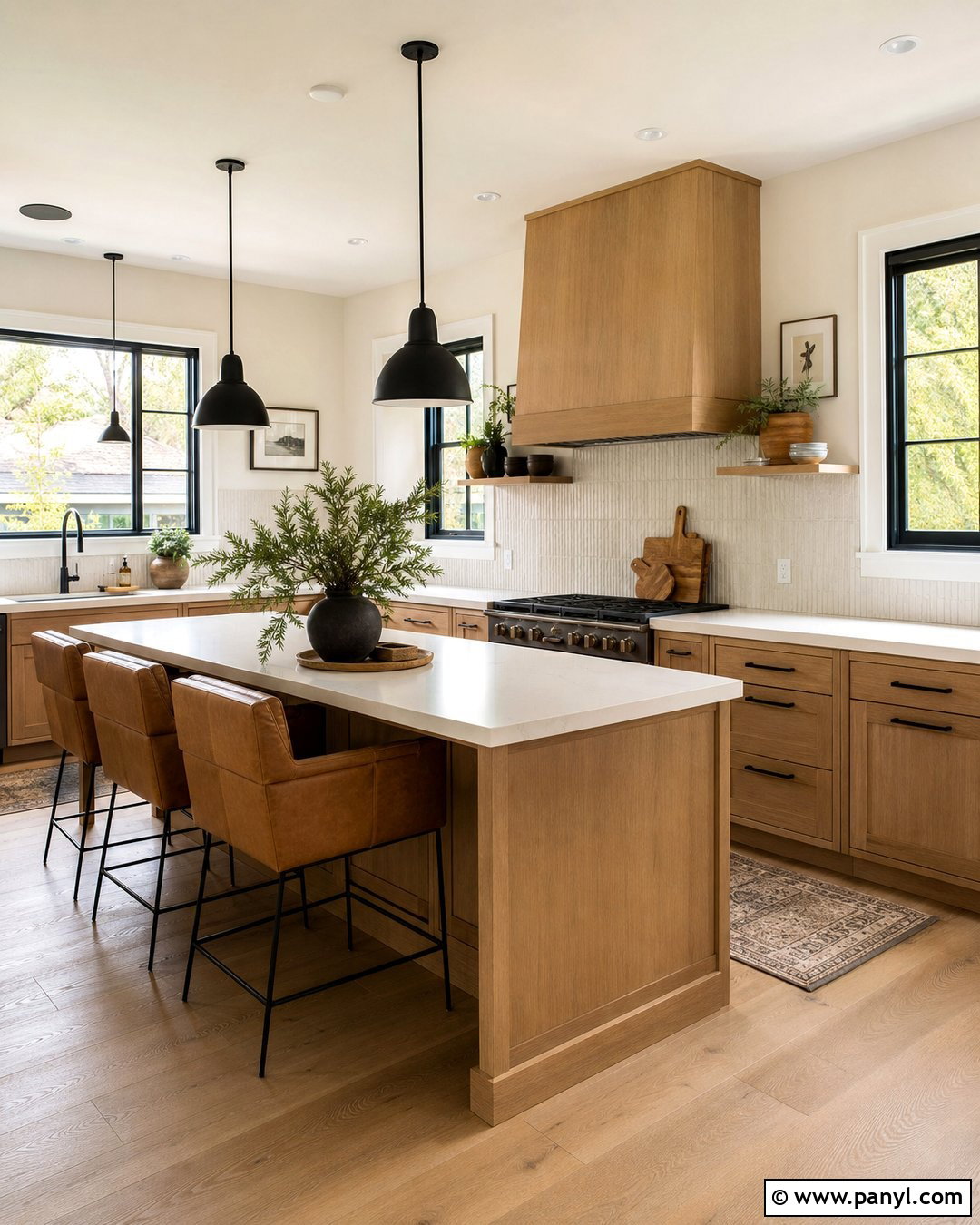 Behr Swiss Coffee Kitchen With Wood Cabinets - 35 behr swiss coffee walls