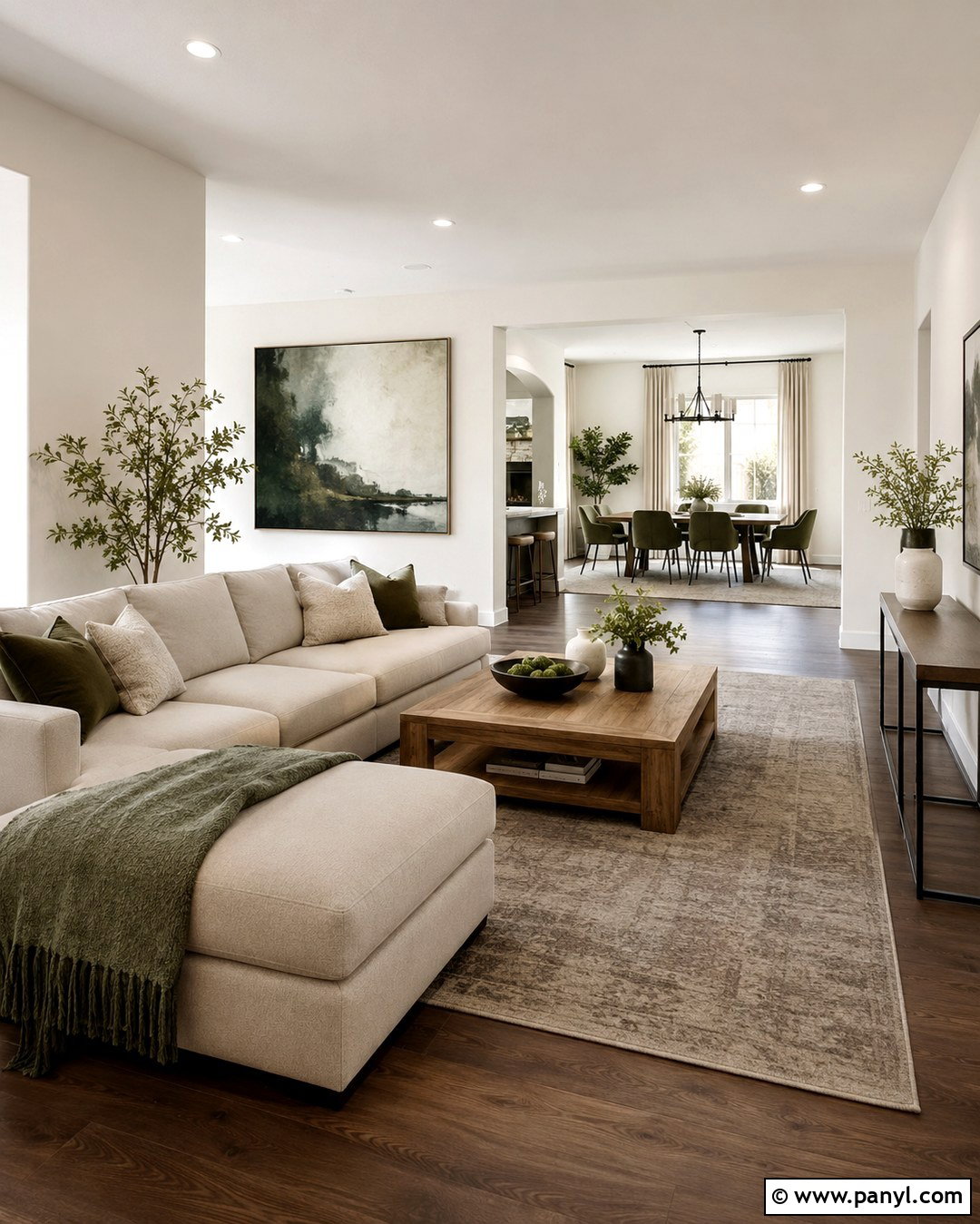 Behr Swiss Coffee Walls Open Concept Living Room - 20 Behr Swiss Coffee Walls Living Rooms