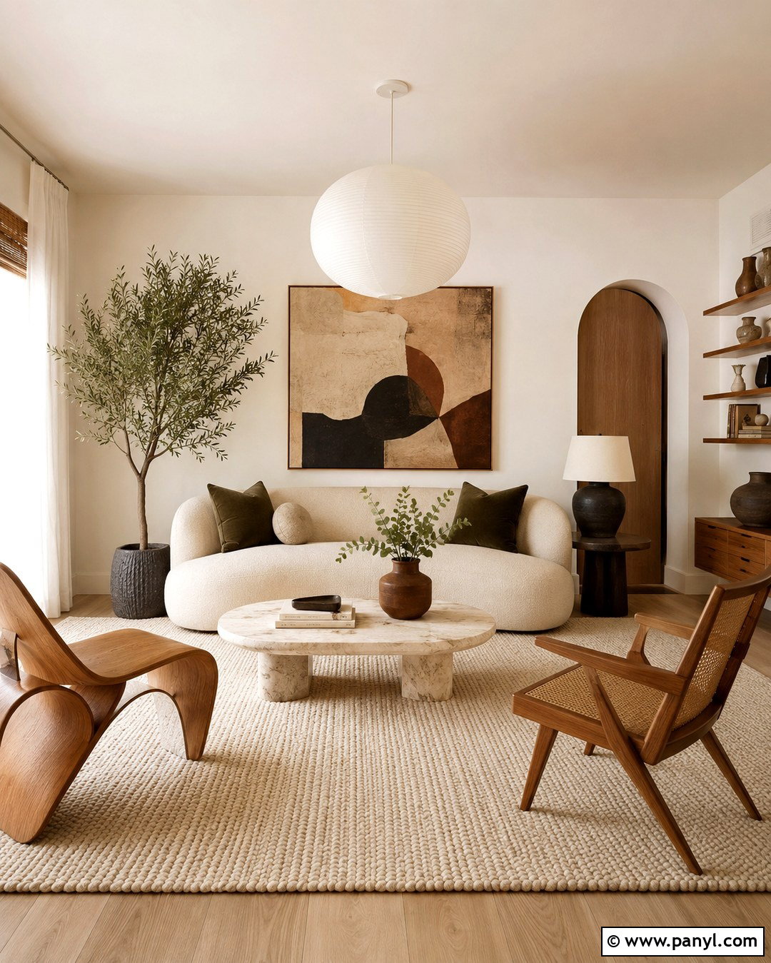 Behr Swiss Coffee Walls Organic Modern Living Room - 20 Behr Swiss Coffee Walls Living Rooms