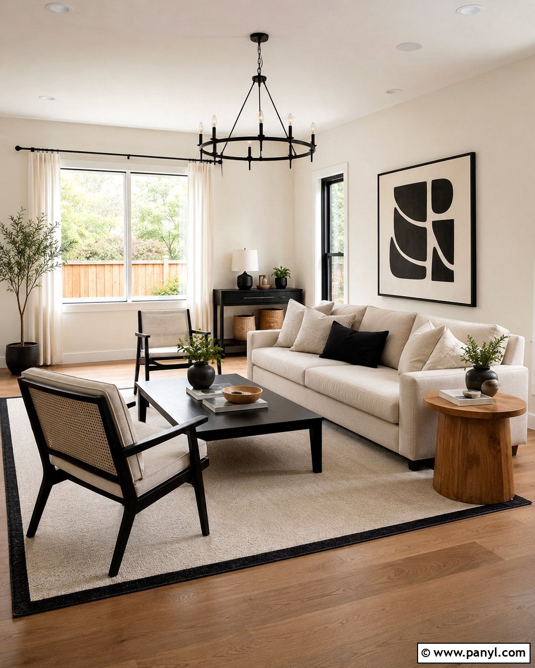 Behr Swiss Coffee Walls With Black Accents - 20 Behr Swiss Coffee Walls Living Rooms