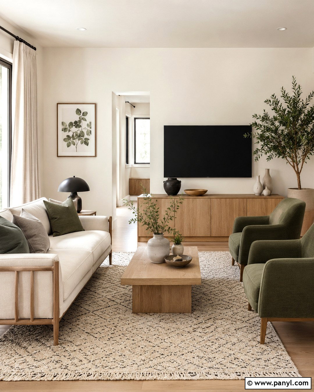 Behr Swiss Coffee Walls With Light Oak Furniture - 20 Behr Swiss Coffee Walls Living Rooms
