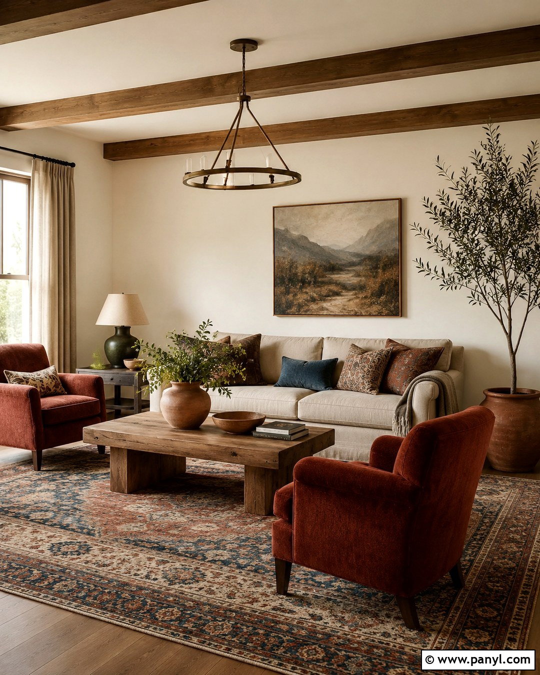 Behr Swiss Coffee Walls With Terracotta Decor - 20 Behr Swiss Coffee Walls Living Rooms