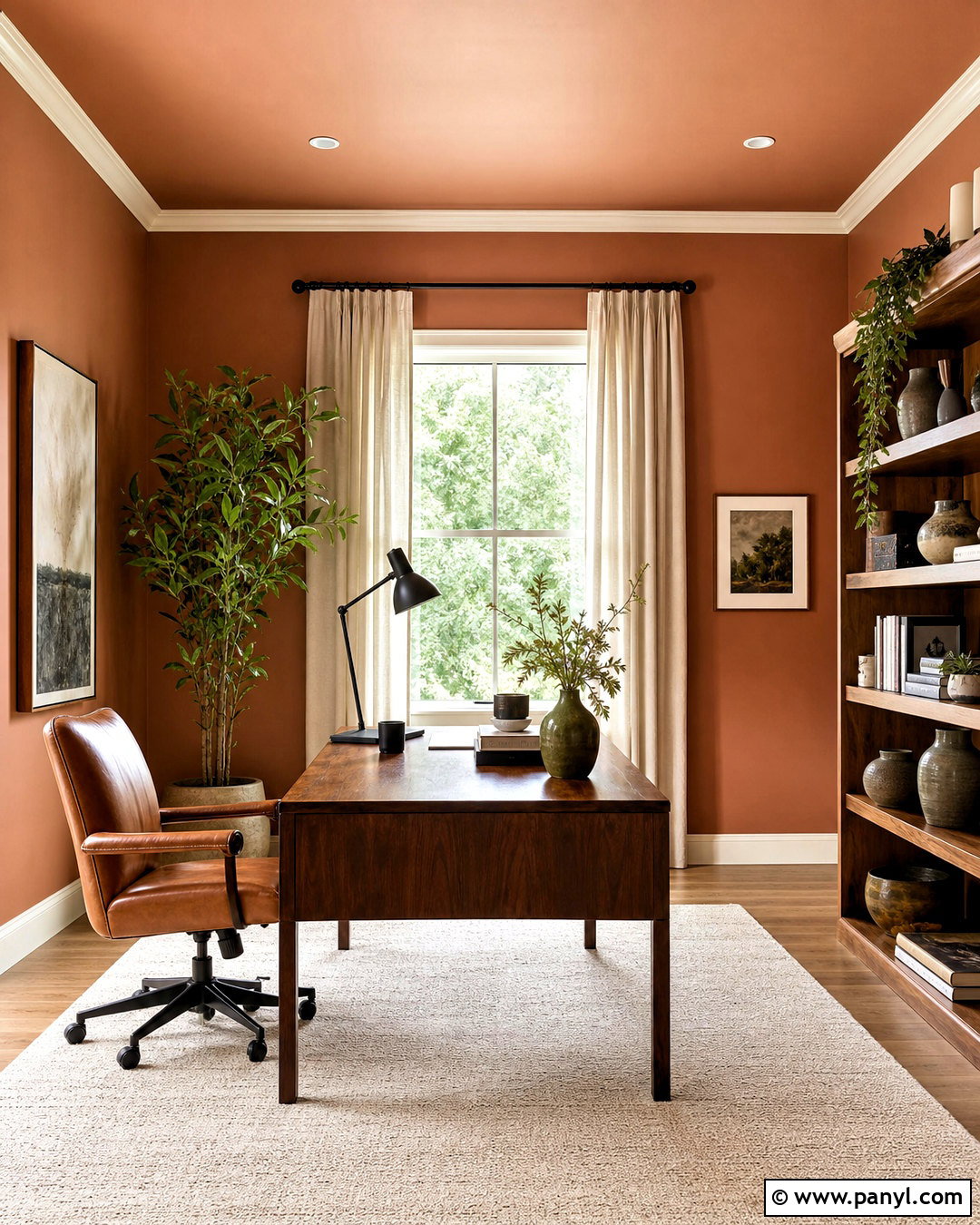 Behr Terracotta Urn Home Office Color Scheme - 20 behr paint color schemes