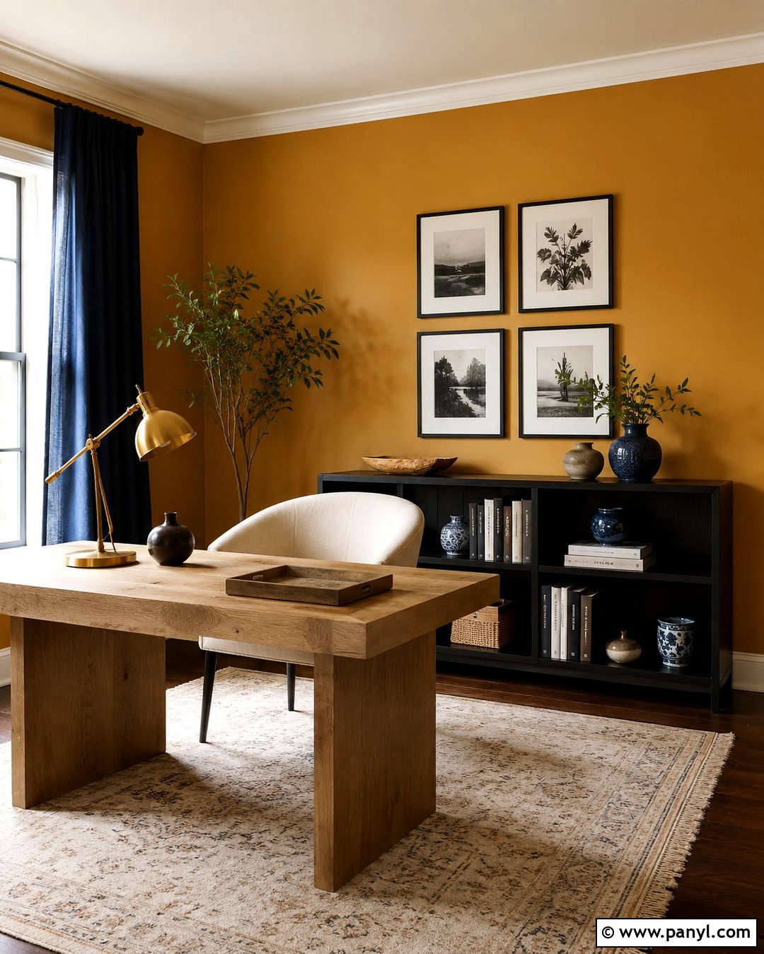 Behr Turmeric Home Office - 20 Dark Gold Paint Colors For Walls