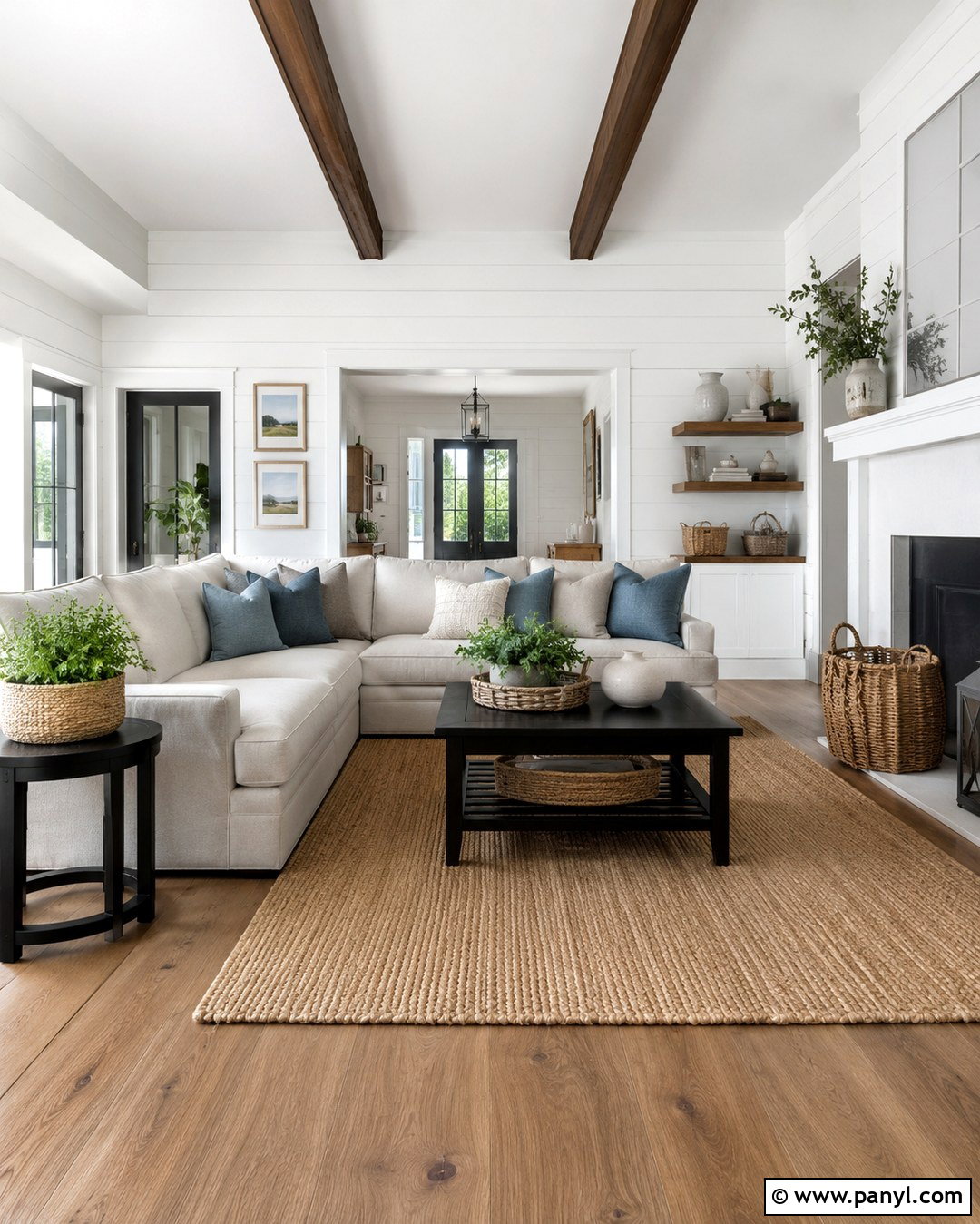 Behr Ultra Pure White Shiplap Living Room - 20 Best White For Shiplap Walls