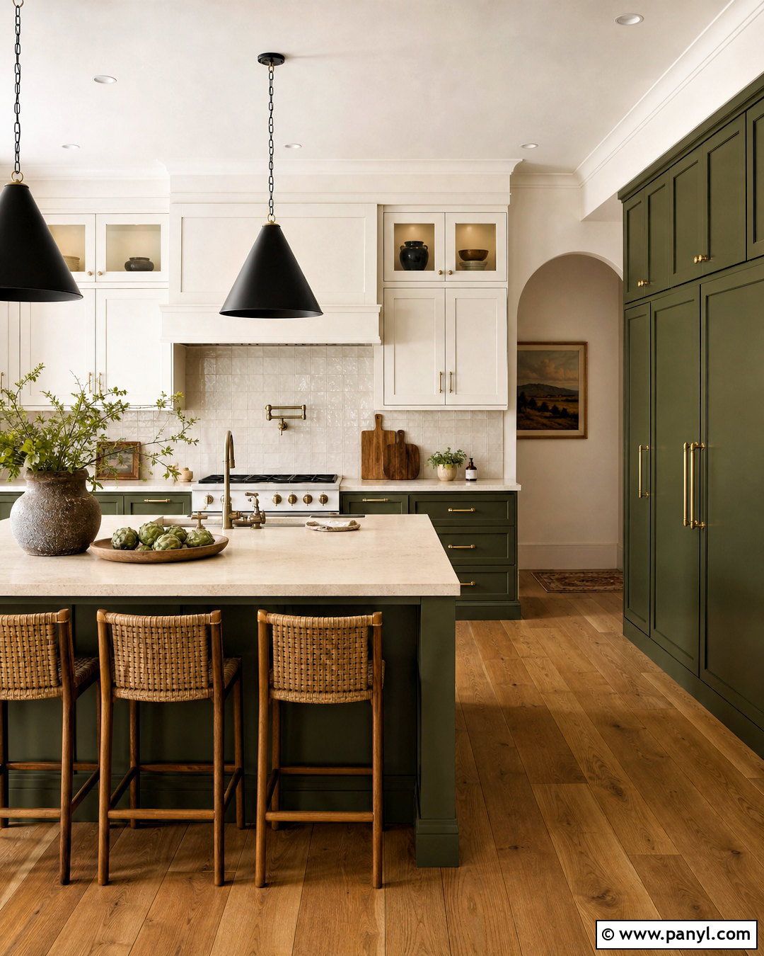 Behr Vine Leaf Kitchen - 20 moody green paint colors