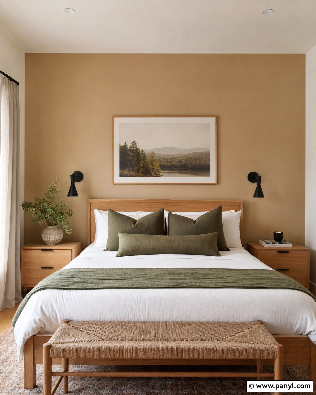 Beige Accent Wall Behind Bed - 35 beige colour wall ideas