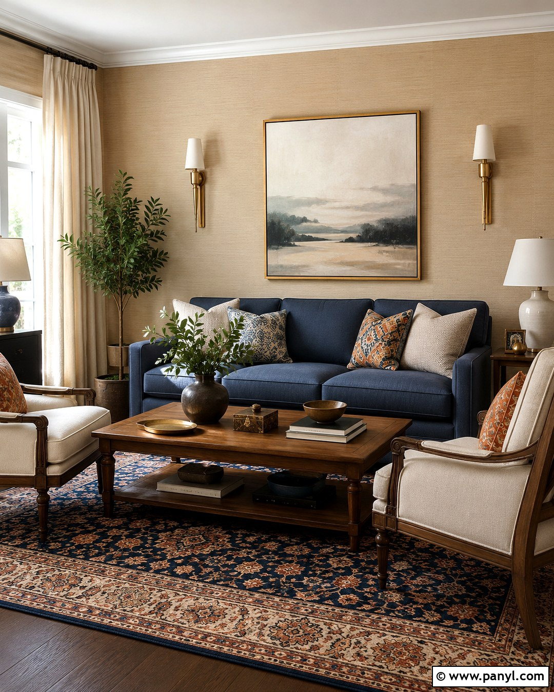 20 Beige Feature Wall Living Rooms: Warm Modern Inspiration