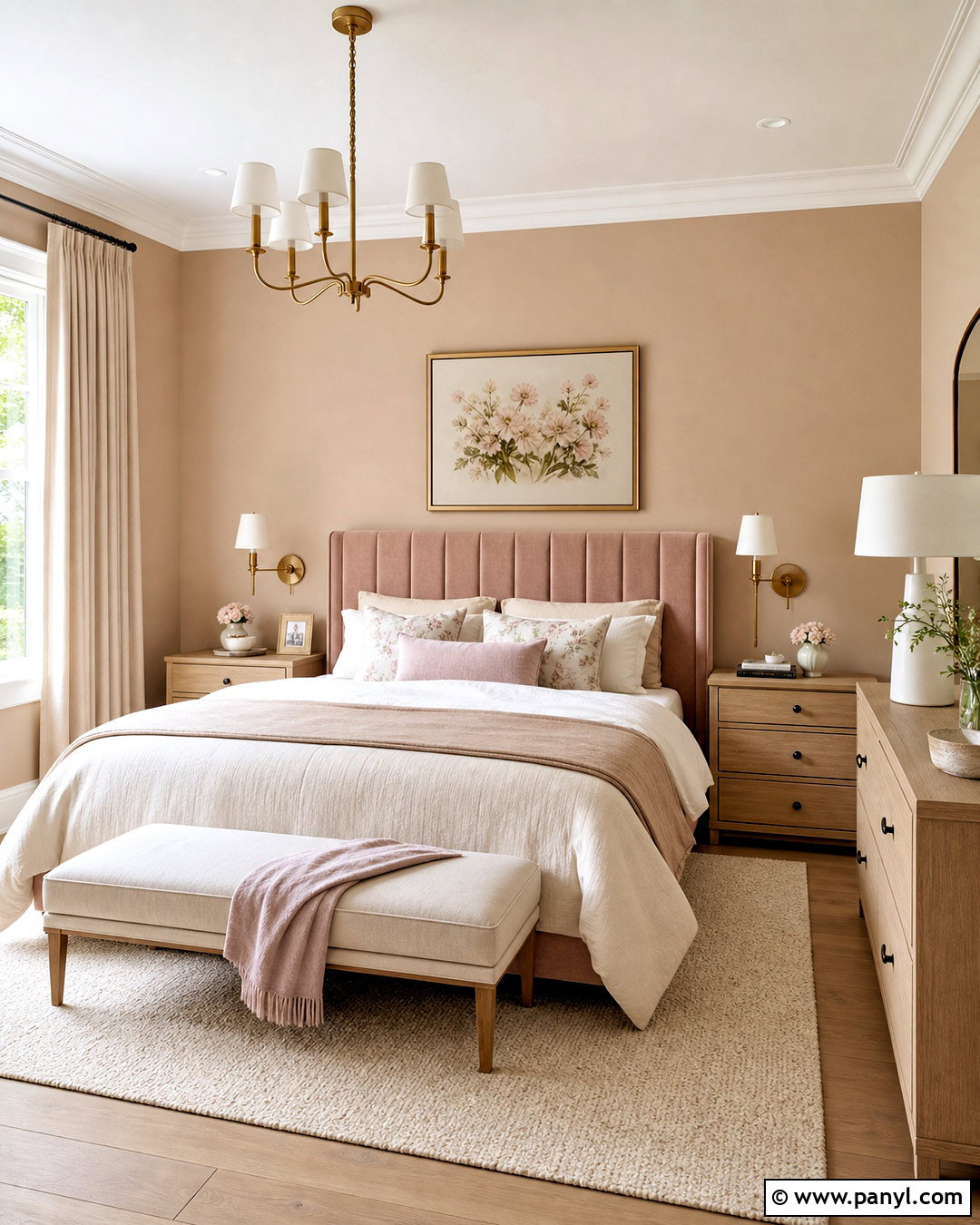 Beige And Blush Pink Bedroom - 20 beige room color ideas
