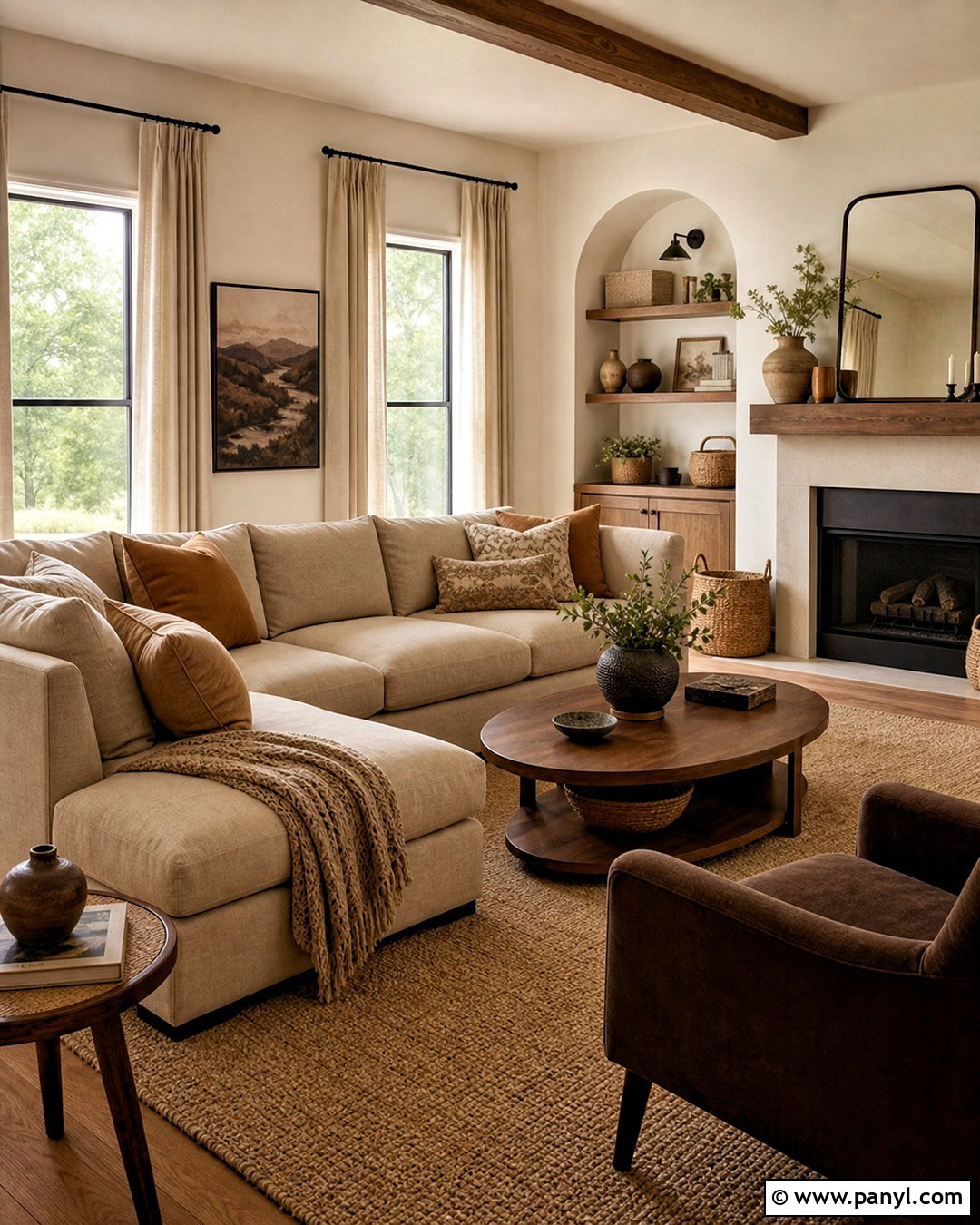 Beige And Brown Living Room - 20 warm brown living room ideas