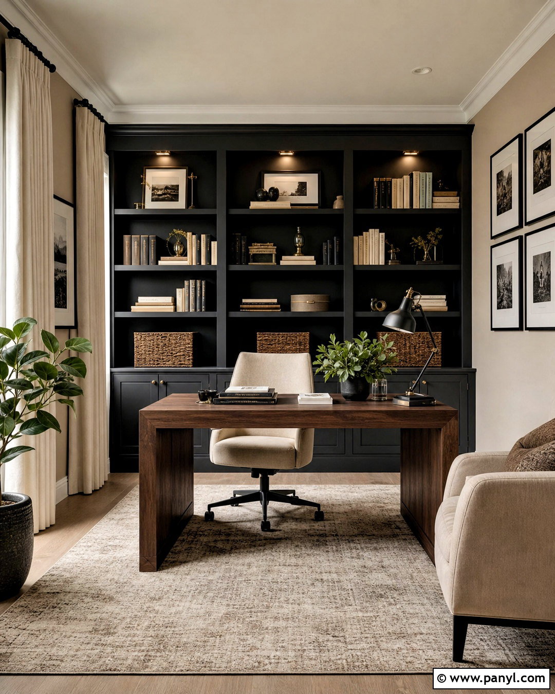 Beige And Charcoal Home Office Palette - 20 beige colour palette ideas