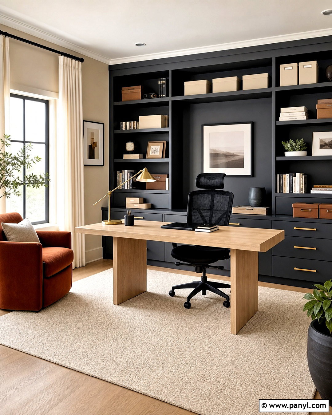 Beige And Charcoal Home Office - 20 asian paint beige color ideas