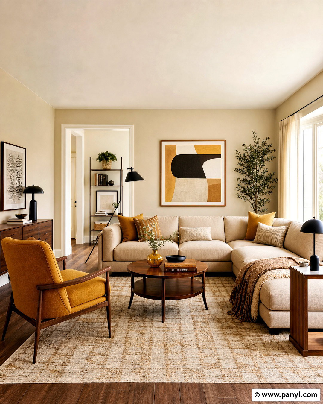 Beige And Mustard Family Room Palette - 20 beige colour palette ideas