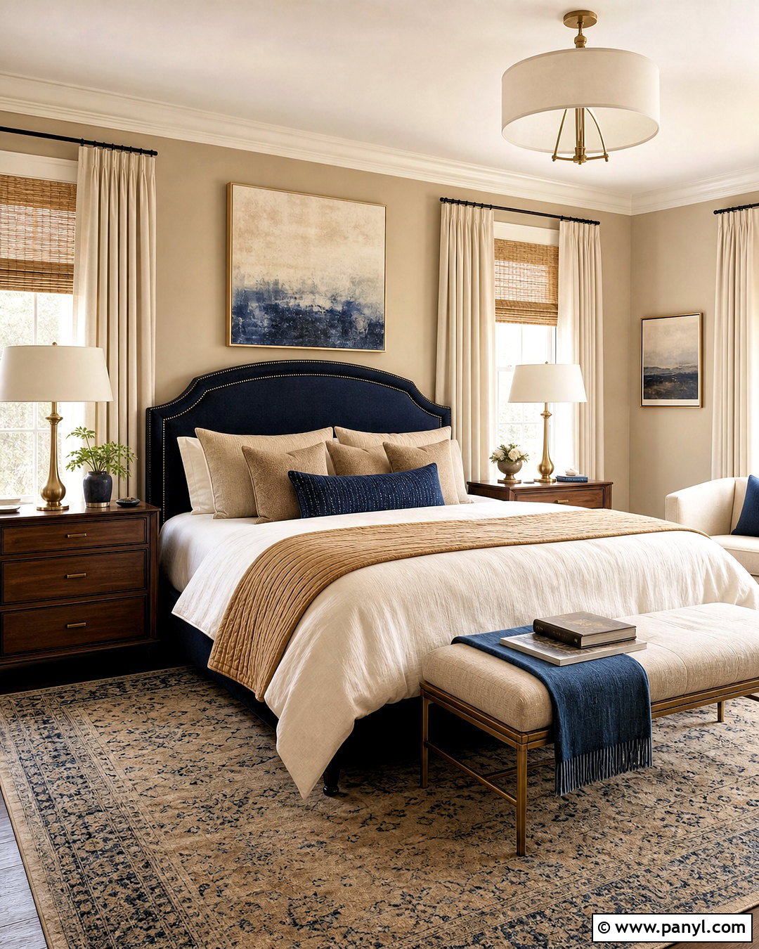 Beige And Navy Bedroom Palette - 20 beige colour palette ideas