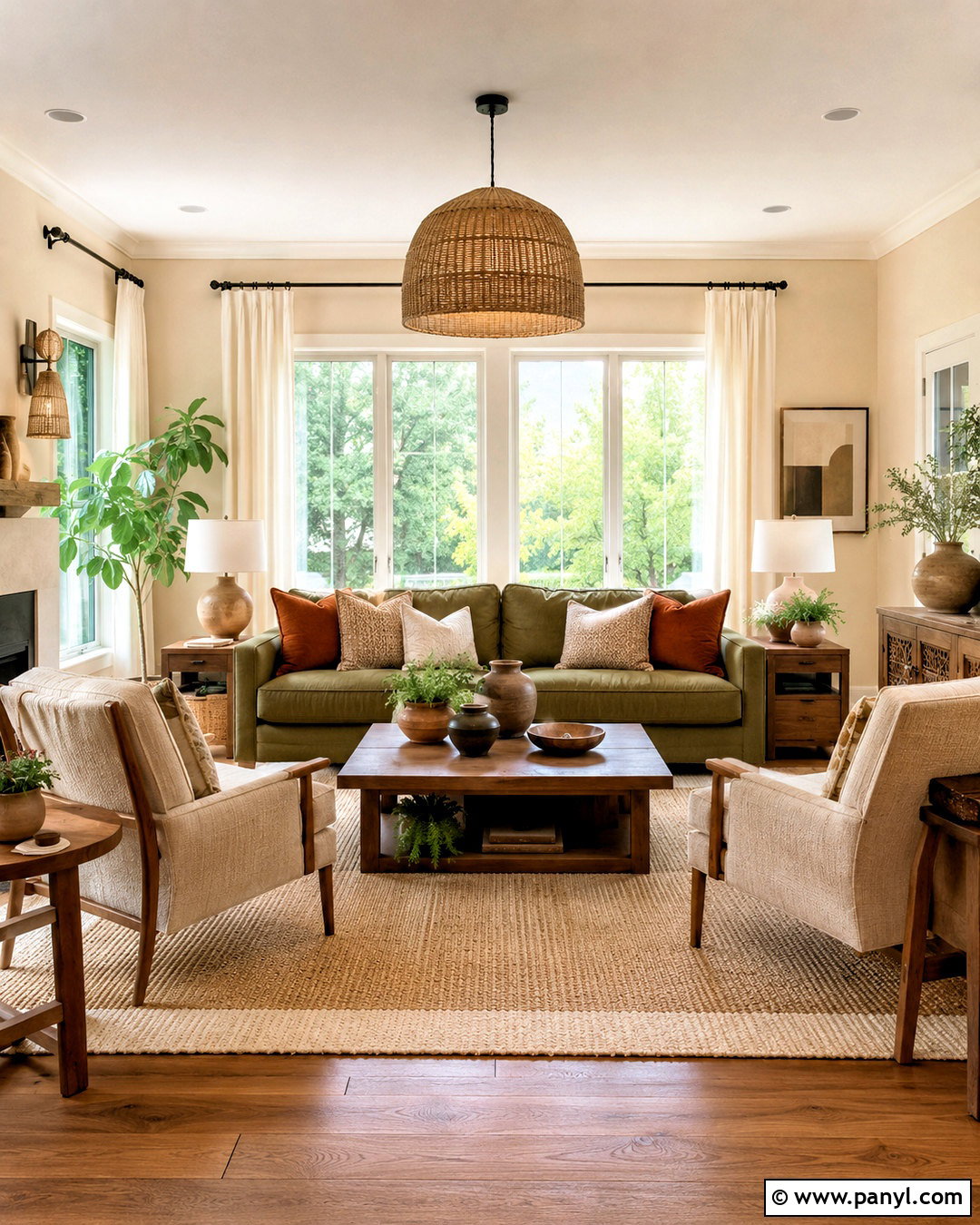 Beige And Olive Green Living Room - 20 living room color combinations ideas
