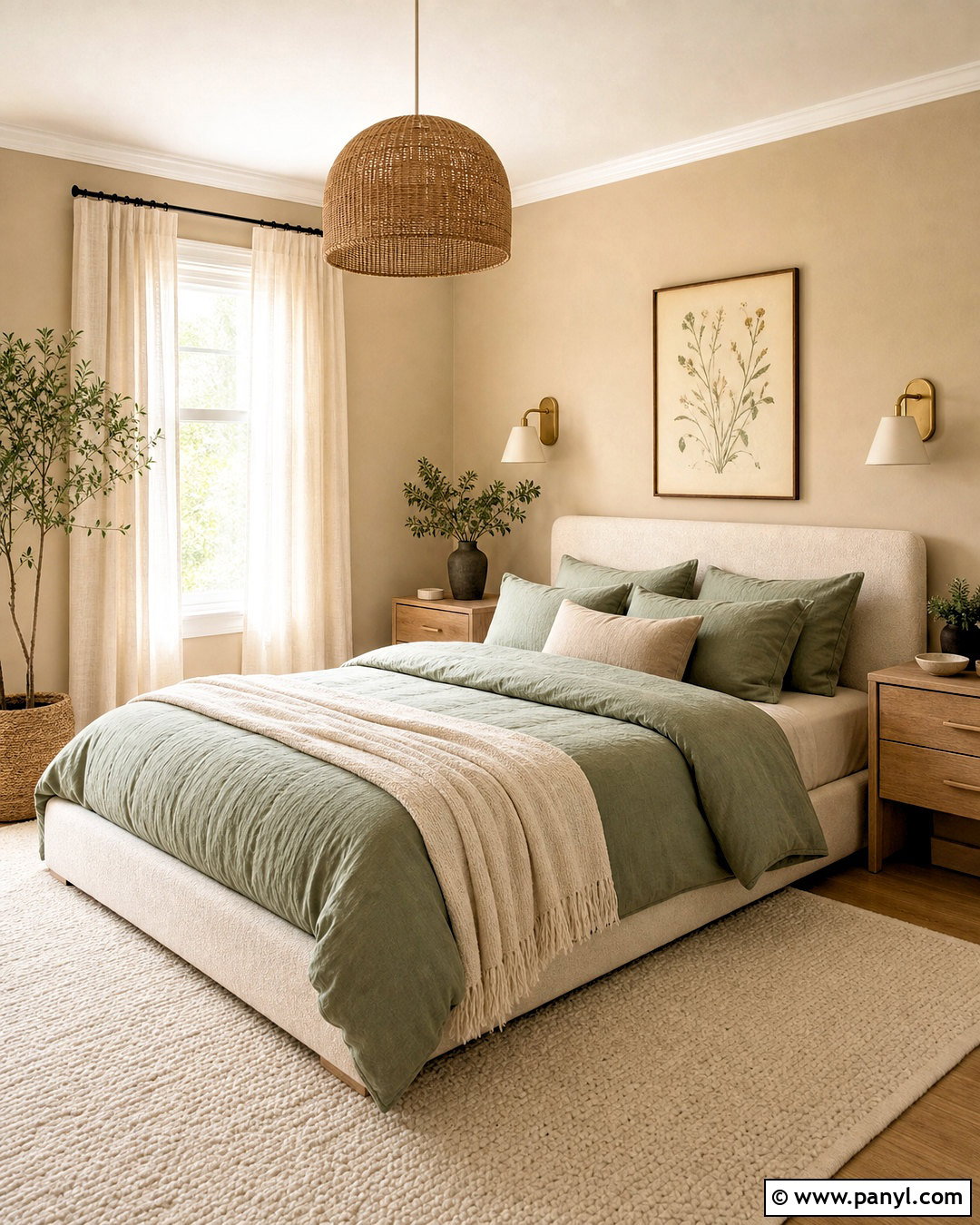 Beige And Sage Green Bedroom - 20 beige room color ideas