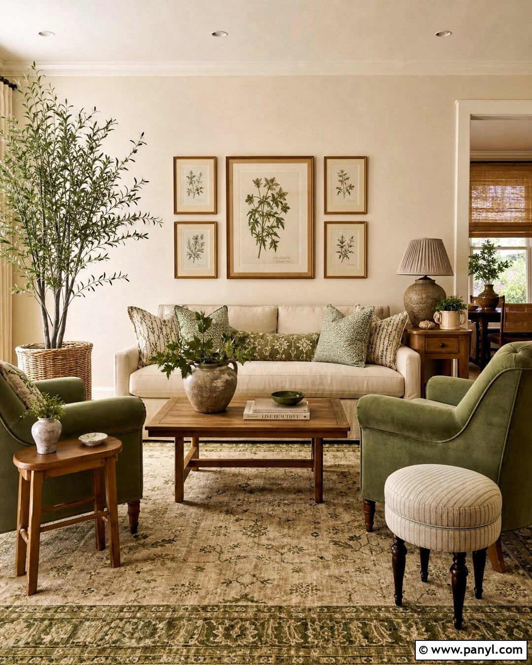 Beige And Sage Green Living Room - 20 beige color palette living room ideas