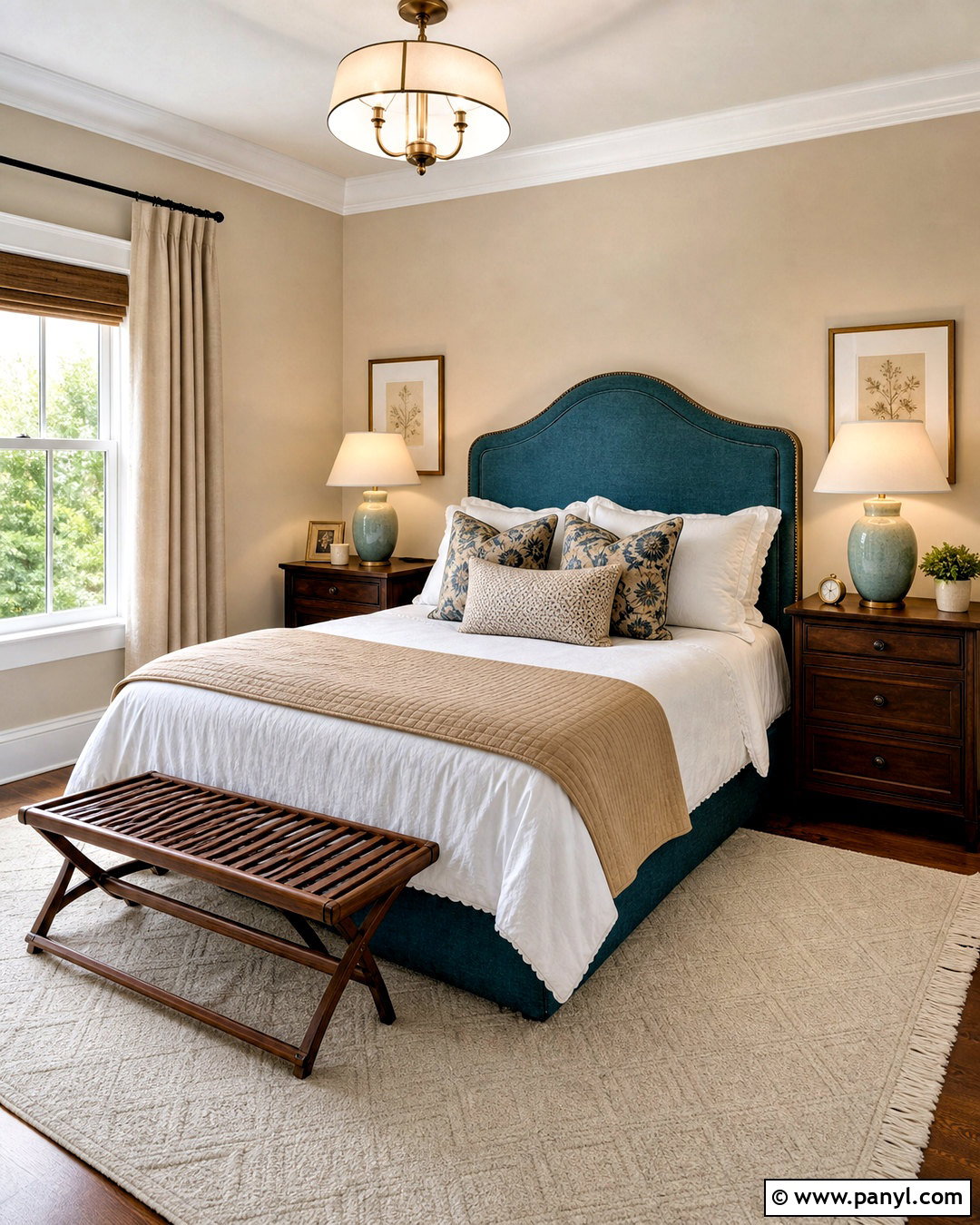 Beige And Teal Guest Bedroom - 20 beige room color ideas