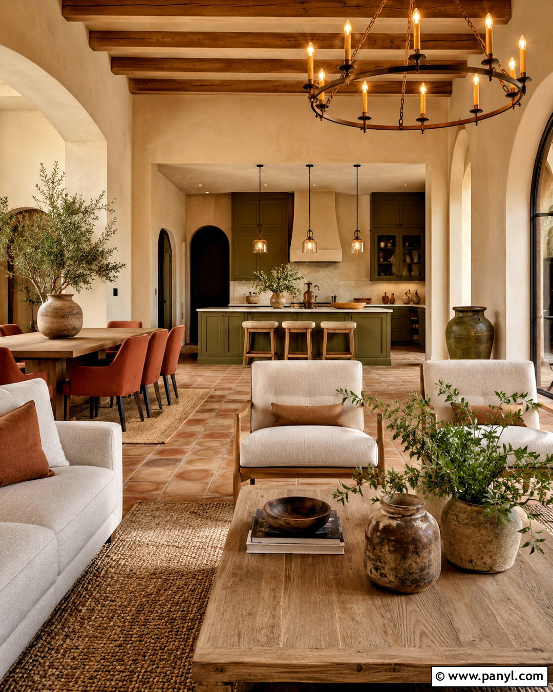 Beige And Terracotta Color Scheme - 20 indoor color schemes house ideas
