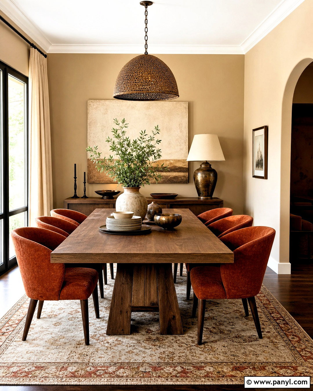 Beige And Terracotta Dining Room - 20 beige room color ideas
