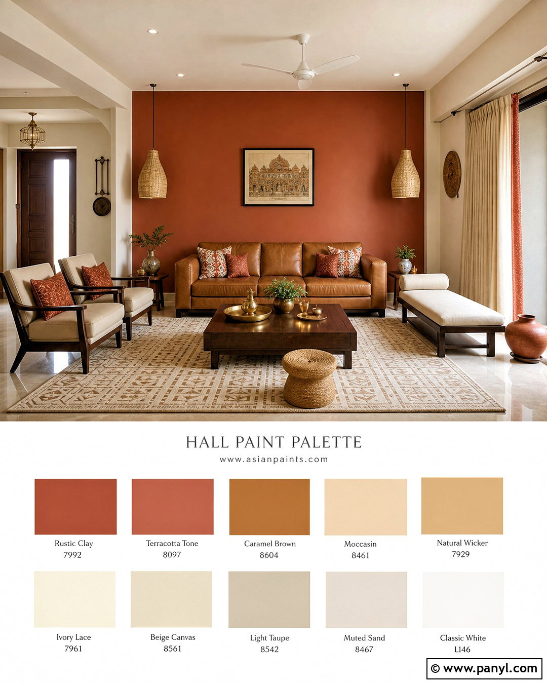 Beige And Terracotta Hall Paint - 20 hall colour paint living rooms indian ideas