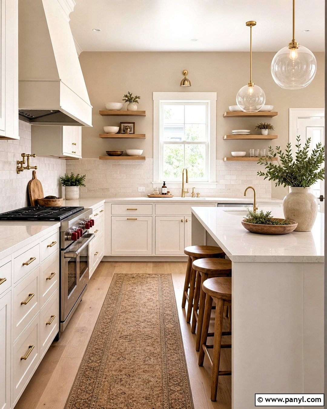 Beige And White Kitchen - 20 beige room color ideas