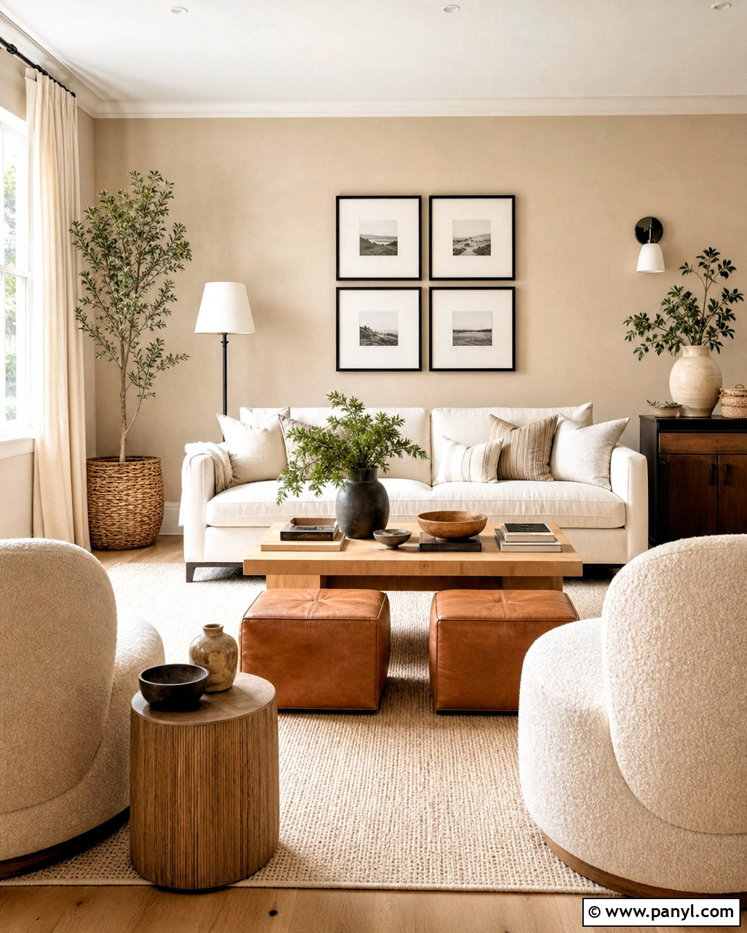Beige And White Living Room - 20 beige color palette living room ideas