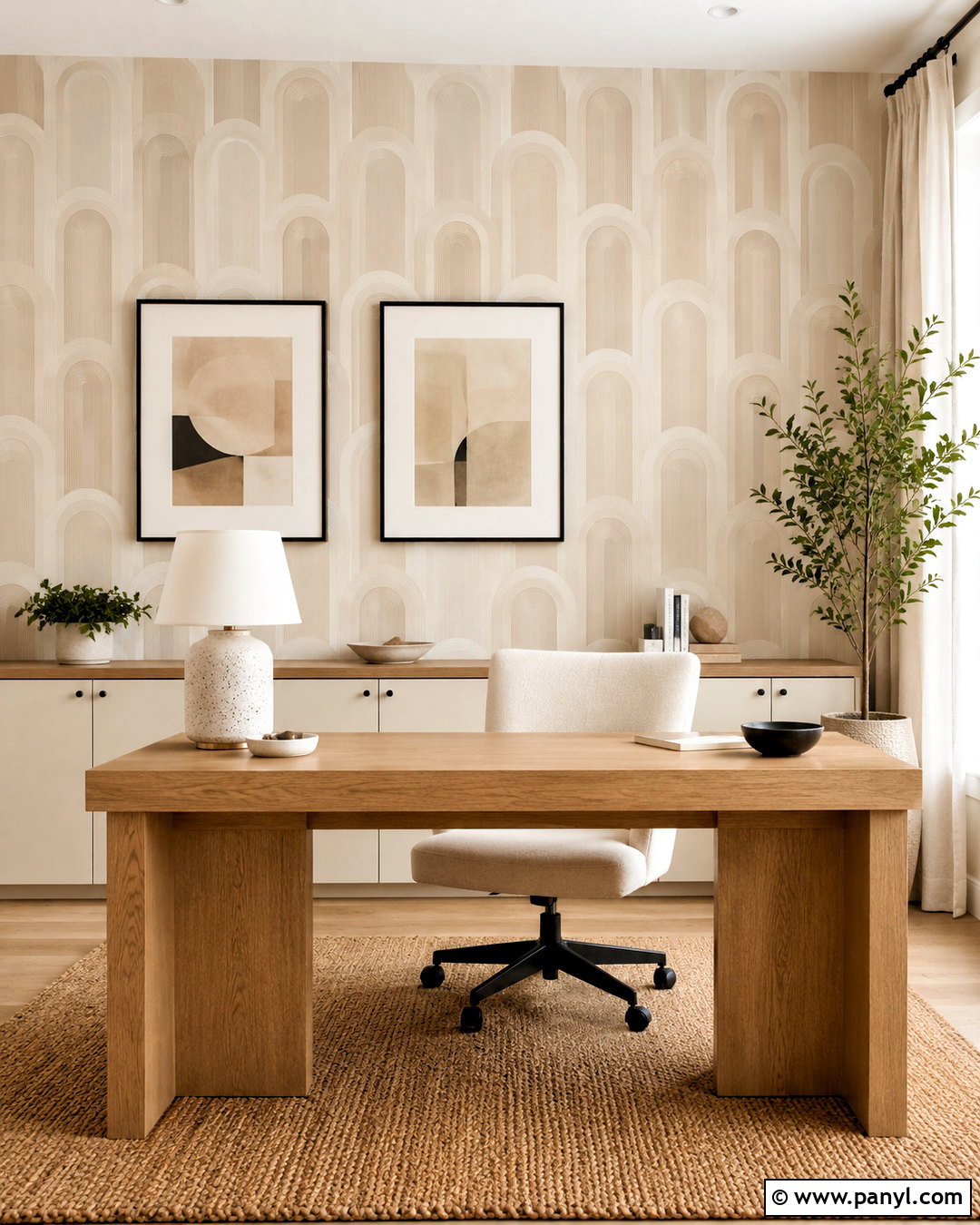 Beige Arch Wallpaper - 20 cute neutral wallpapers