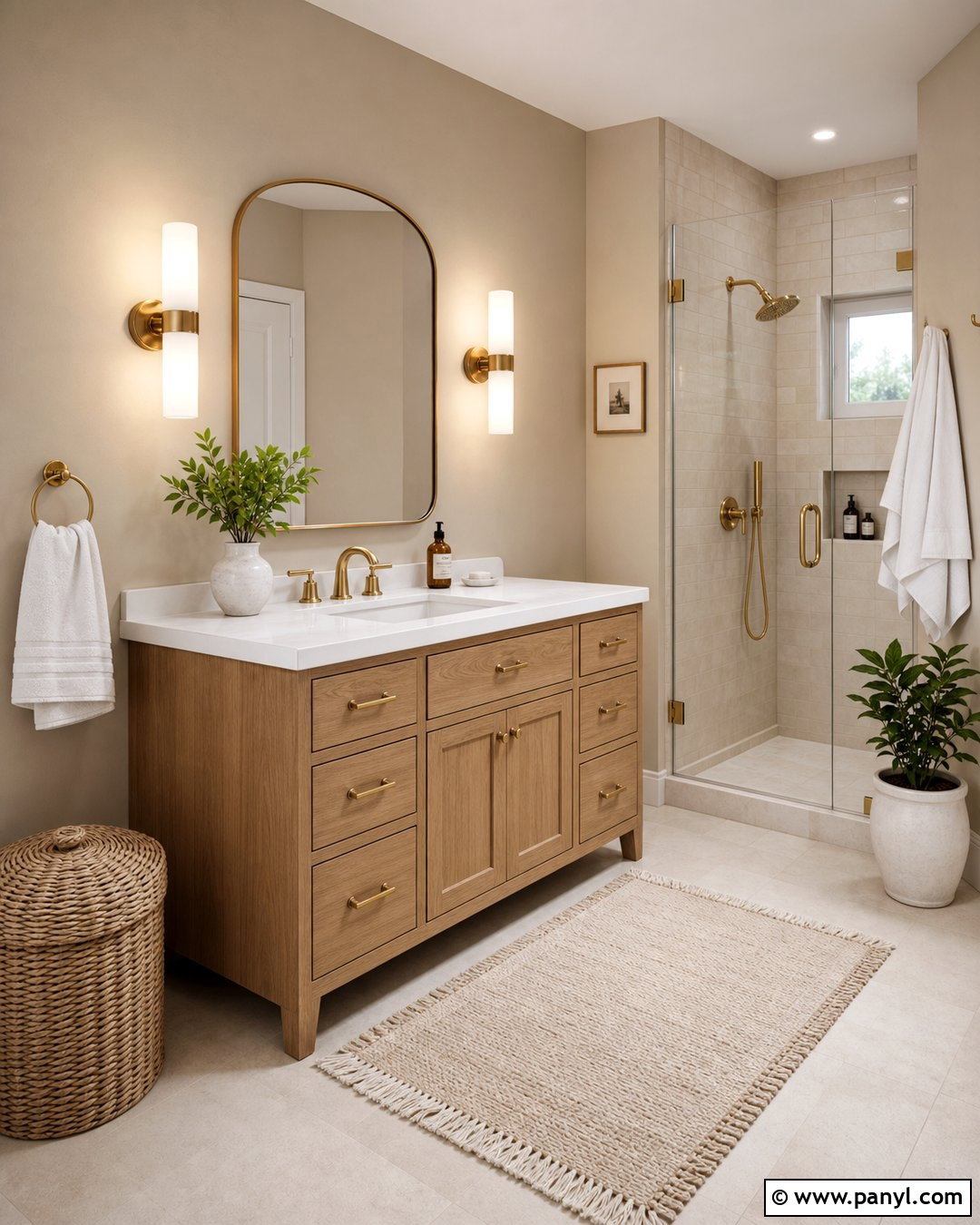 Beige Bathroom Walls - 35 Beige Wall Colour Ideas