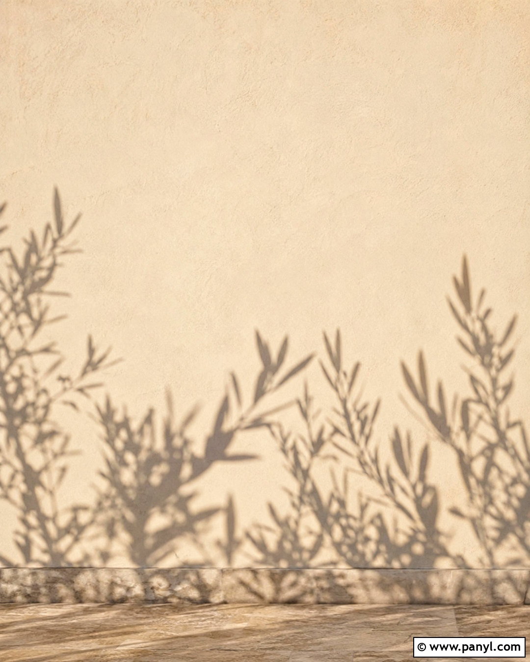 Beige Botanical Shadow Phone Wallpaper - 20 neutral phone wallpaper ideas
