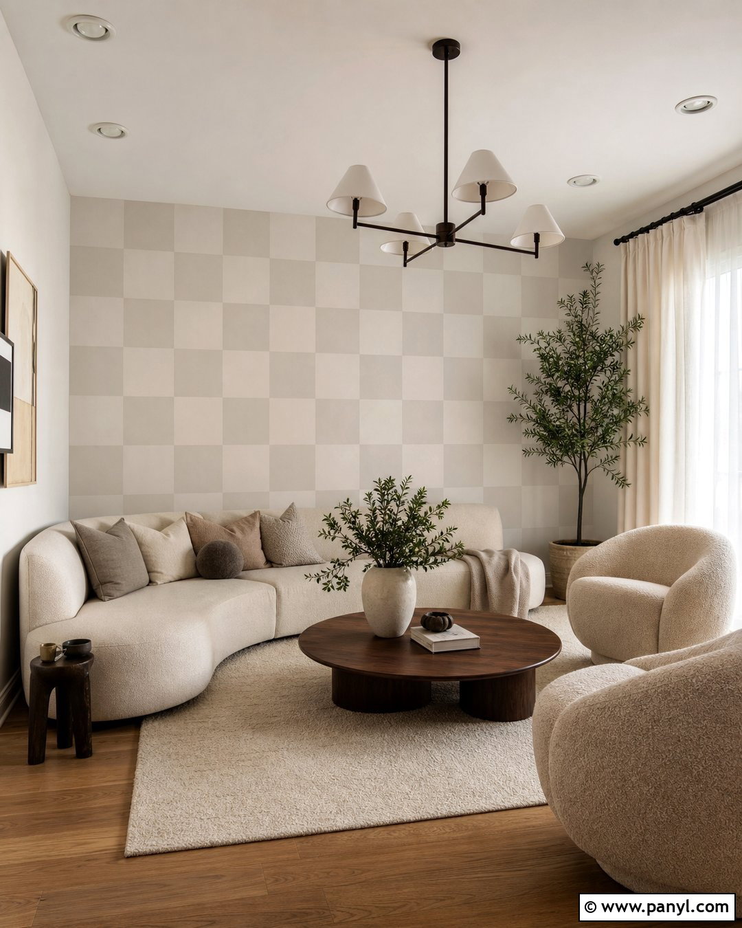 Beige Checkered Wall Paint - 30 checkered wall paint ideas