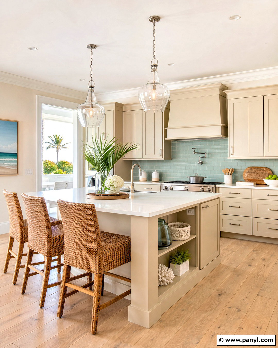 Beige Coastal Kitchen - 20 beige kitchen ideas