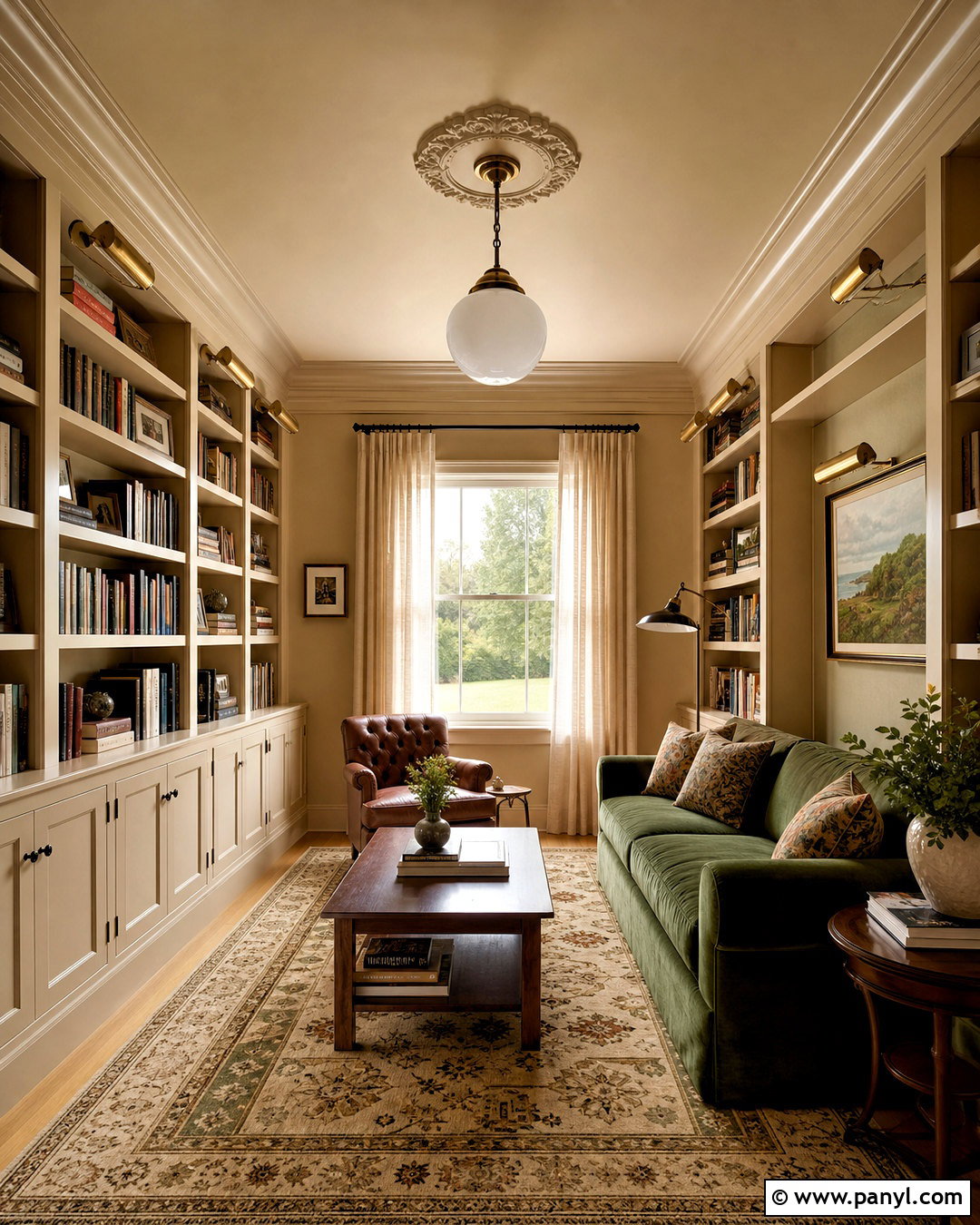 Beige Color-Drenched Room - 20 beige ceiling ideas