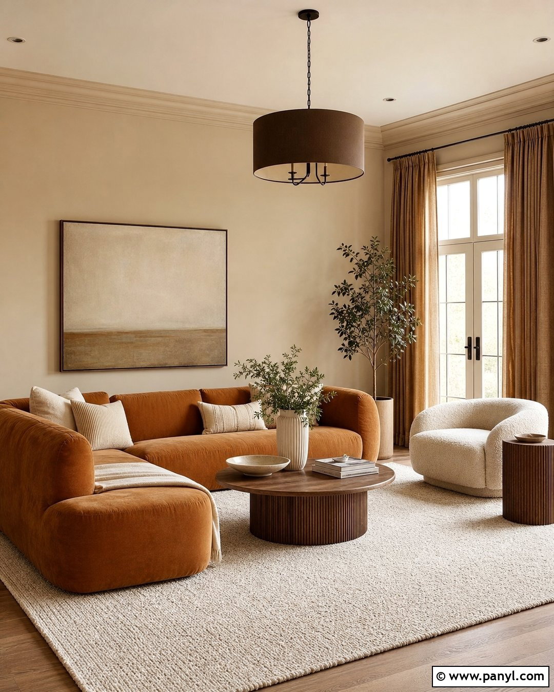 Beige Color Drenched Walls And Ceiling - 35 Beige Wall Colour Ideas