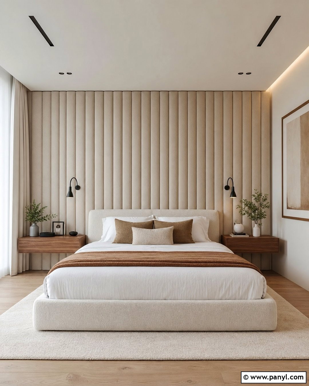 Beige Fluted Wall Texture - 50 wall colour texture ideas