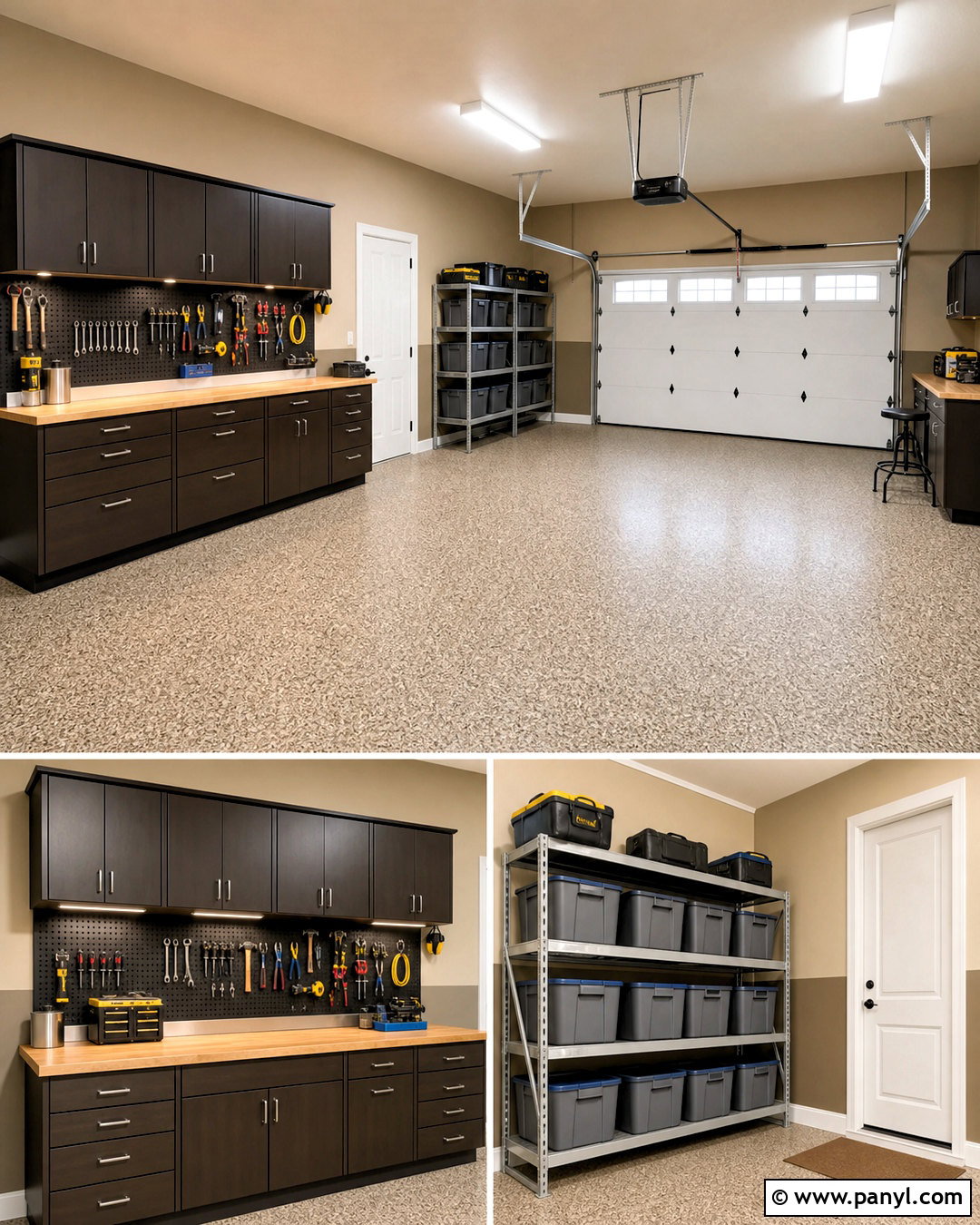 Beige Garage Workshop - 20 garage painting ideas interior ideas