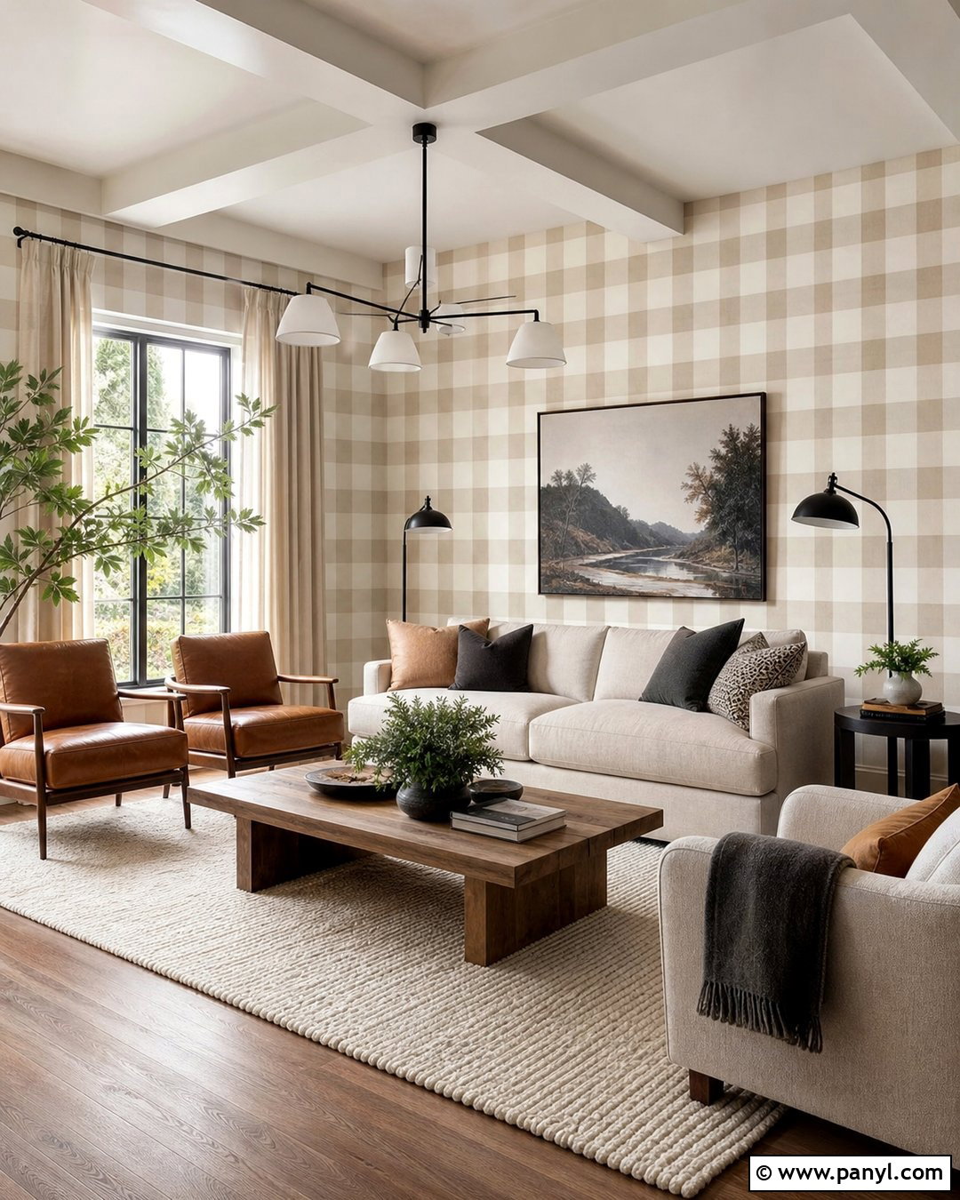 30 Gingham Painted Walls: Charming Checkered Ideas for Cozy Rooms