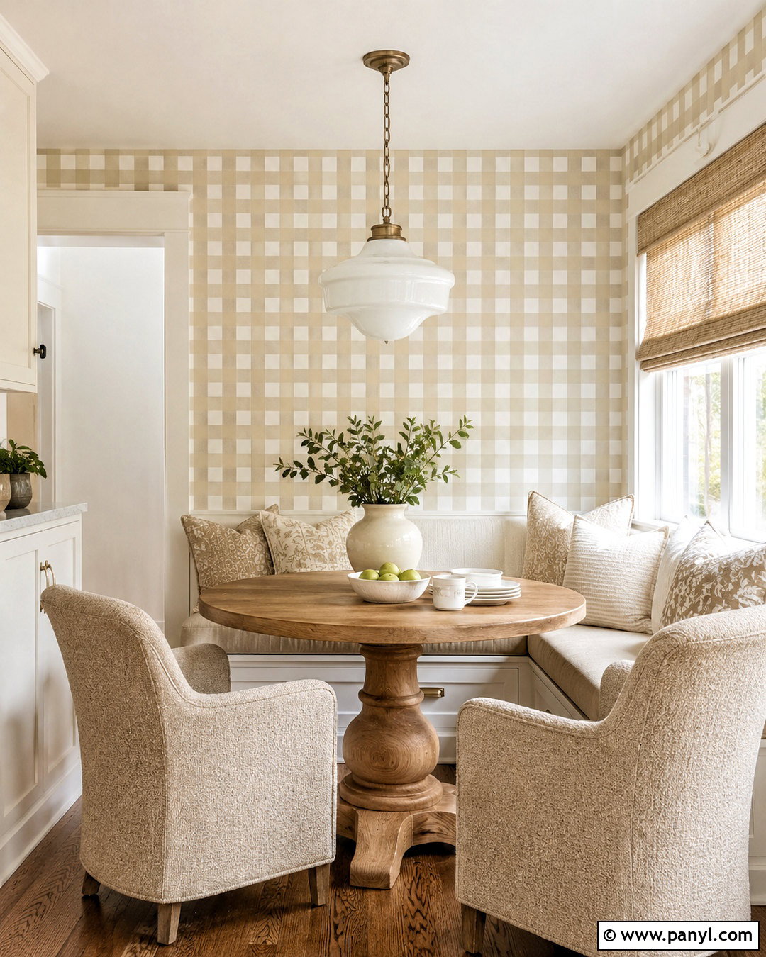 Beige Gingham Wallpaper - 20 cute neutral wallpapers