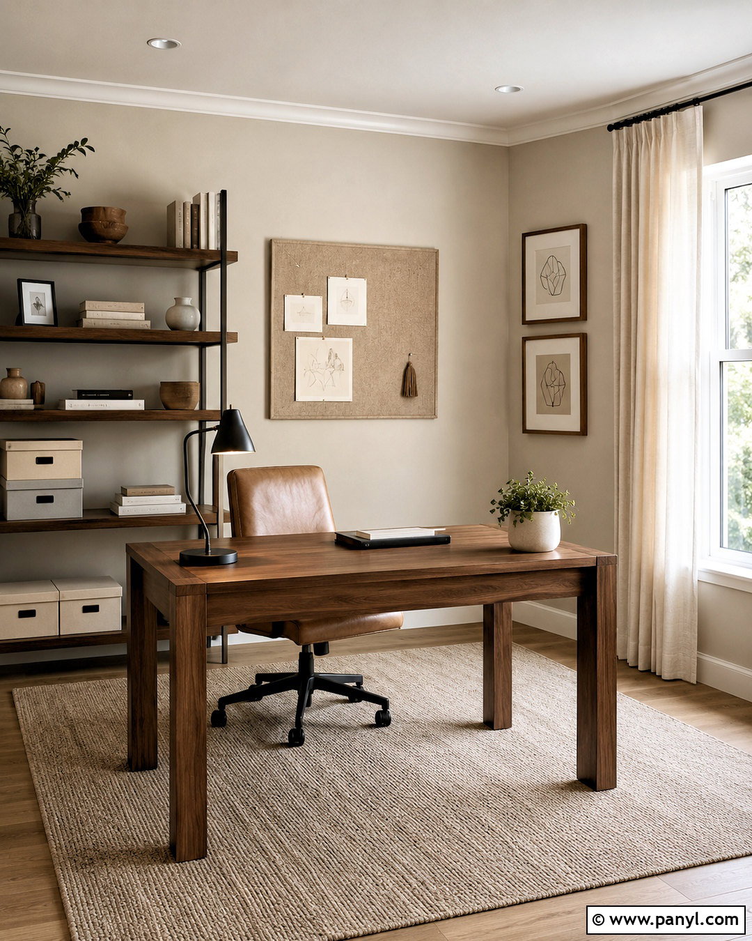 Beige Home Office Background - 20 neutral color background ideas