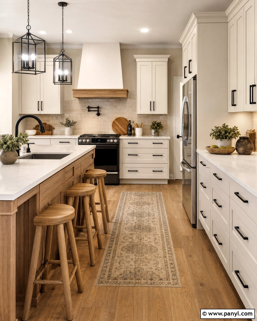 Beige Kitchen Walls With Matte Black Hardware - 35 beige kitchen walls