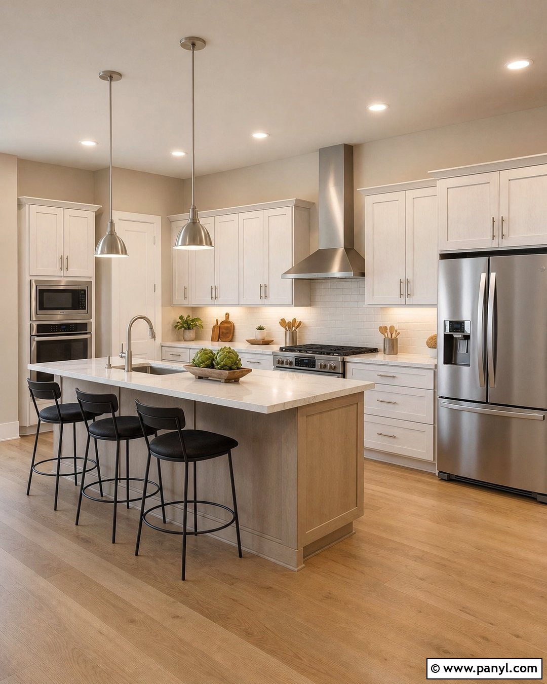 Beige Kitchen Walls With Stainless Steel Appliances - 35 beige kitchen walls