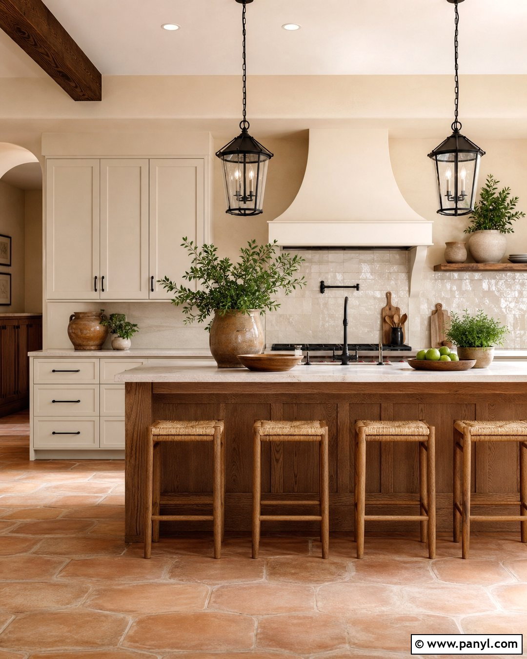 Beige Kitchen Walls With Terracotta Floors - 35 beige kitchen walls
